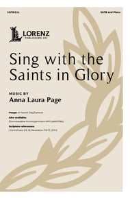 Sing with the Saints in Glory SATB choral sheet music cover Thumbnail